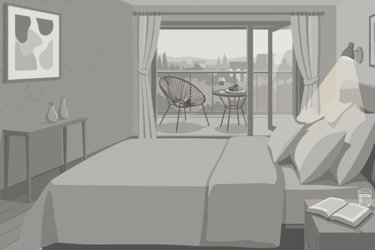 Design Junior Suite mit Gartenblick – ohne Balkon